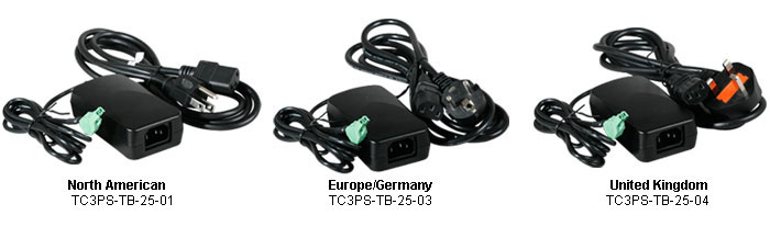 12 Volt Power Adapter with 2 or 3 Pin Terminal Block Universal-12v-Power-Adapter