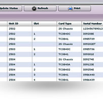 TCView Asset Management screen