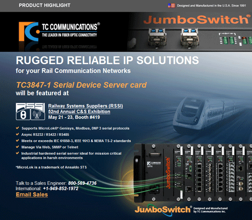 IP Solutions for Your Rail Communication Networks 