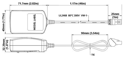 TC3PS-TB-10 - 2-Pin Terminal Block 