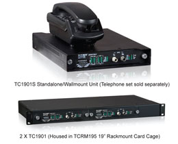 TC1900 RS-232 or Fiber Telephone Extender