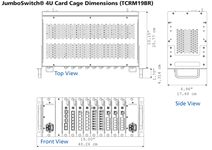 TCRM19BR - 4U JumboSwitch Card Cage