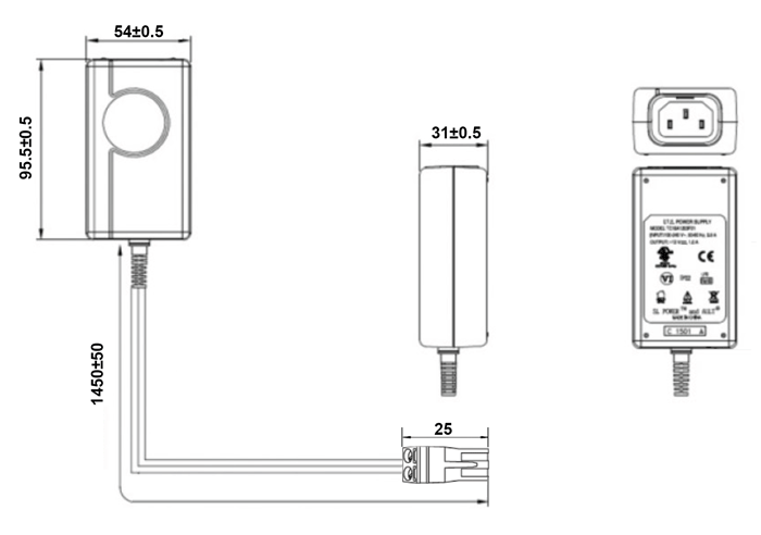 TC3PS-TB-25 - 2 or 3 Pin Terminal Block