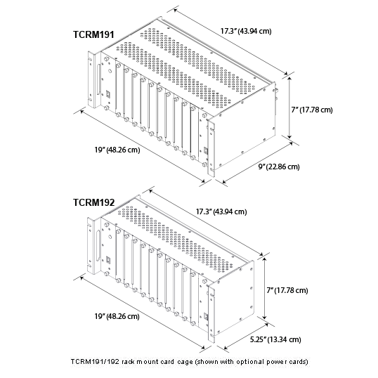 TCRM191/192 - 19'' Rackmount 