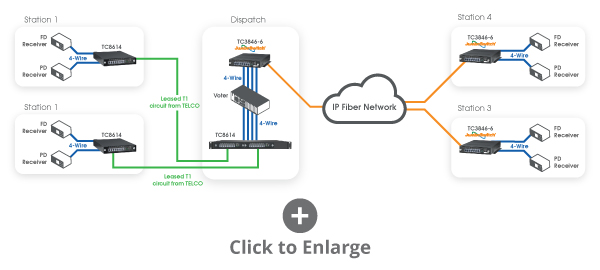 Analog Radio over TDM and IP backhaul