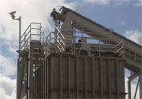 PTZ cameras are used for surveillance.