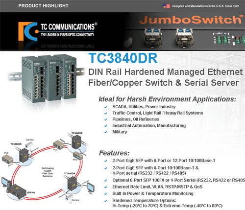 Industrial Ethernet Switch by TC Communications