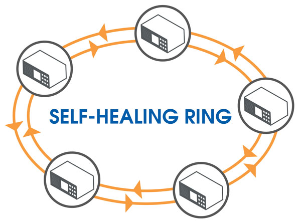 Network Topology Self-healing Ring