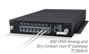 TC3846-6 600 ohm Analog & Dry Contact over IP